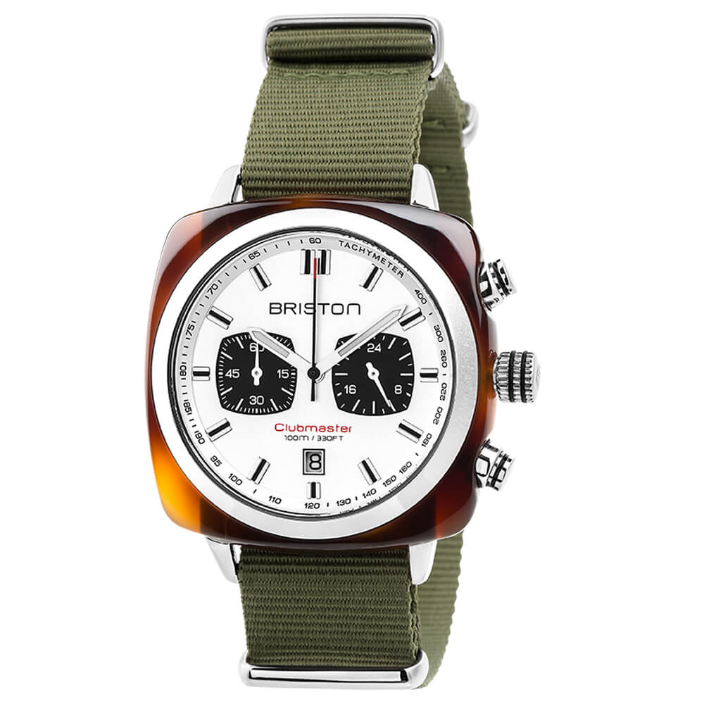 Briston Clubmaster Sport Chronograph White Watch - 17142.SA.TS.2.NGA