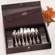 LEATHERETTE SILVER CASE 15x10x2.5 