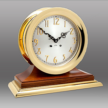 CHELSEA ANDOVER CLASSIC CLOCK 8.5" WALNUT BASE