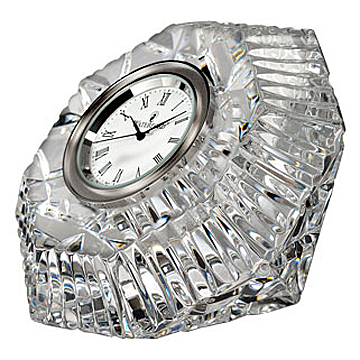 CLOCK, LISMORE DIAMOND 2.4" 6cm