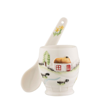CONNEMARA EGG CUP & SPOON #4599 