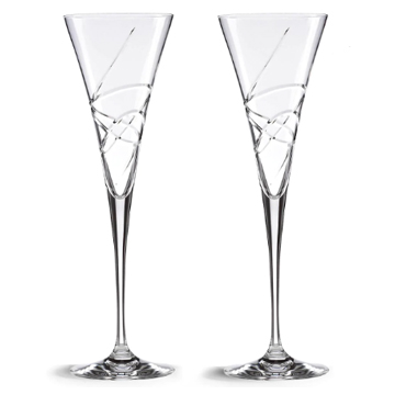 ADORN TOASTING FLUTES SET/2 