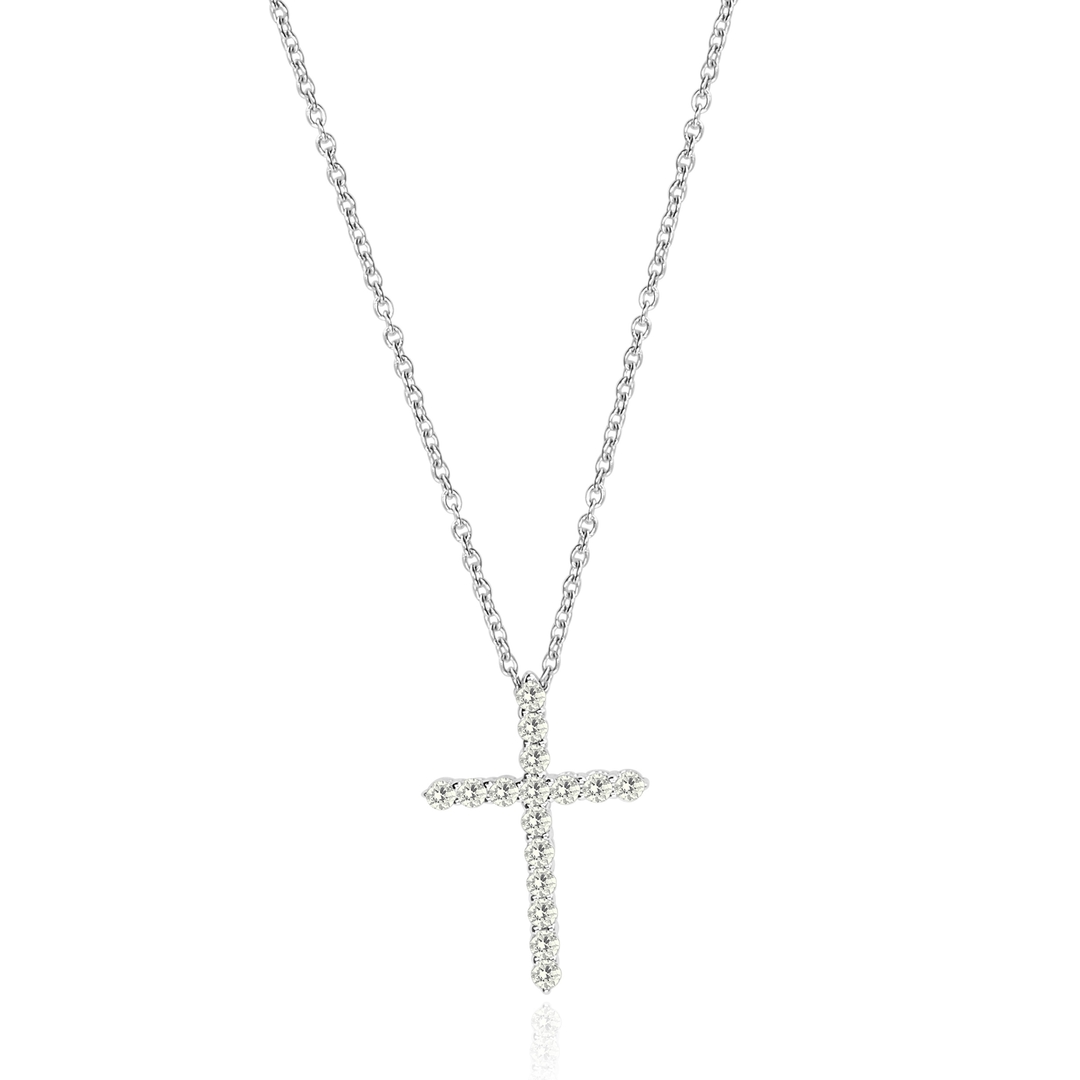 14KW DIAMOND CROSS 16D=.30CT