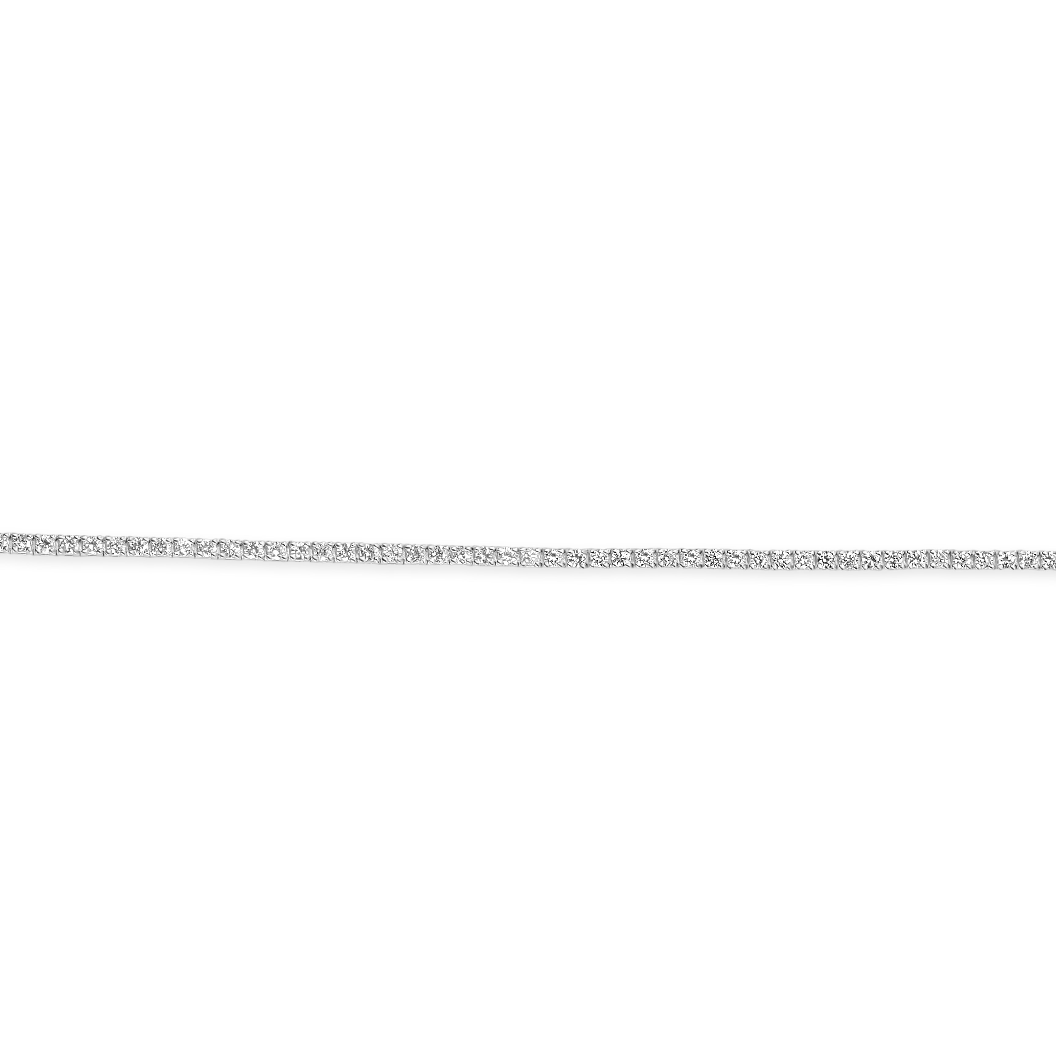 14KW GOLD THIN LINE DIAMOND TENNIS BRACELET 108D=.95CT