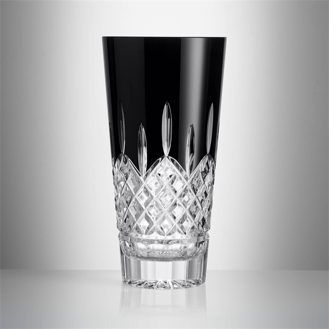 LISMORE BLACK VASE 12"