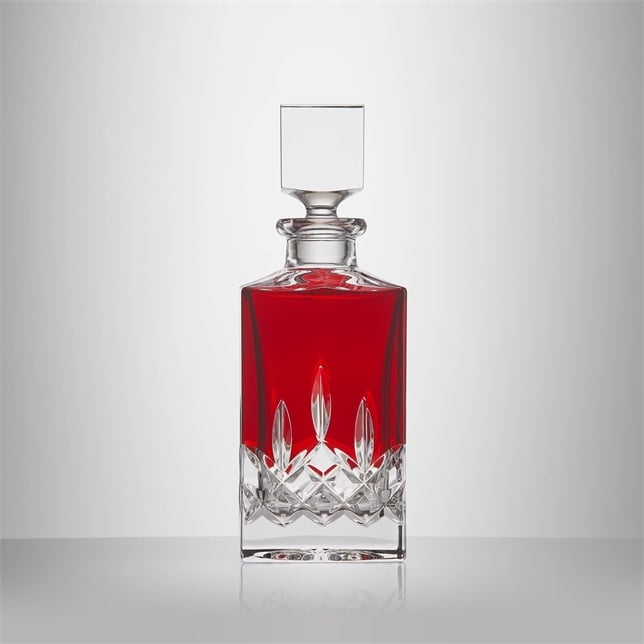 LISMORE RED DECANTER 24oz 720ml