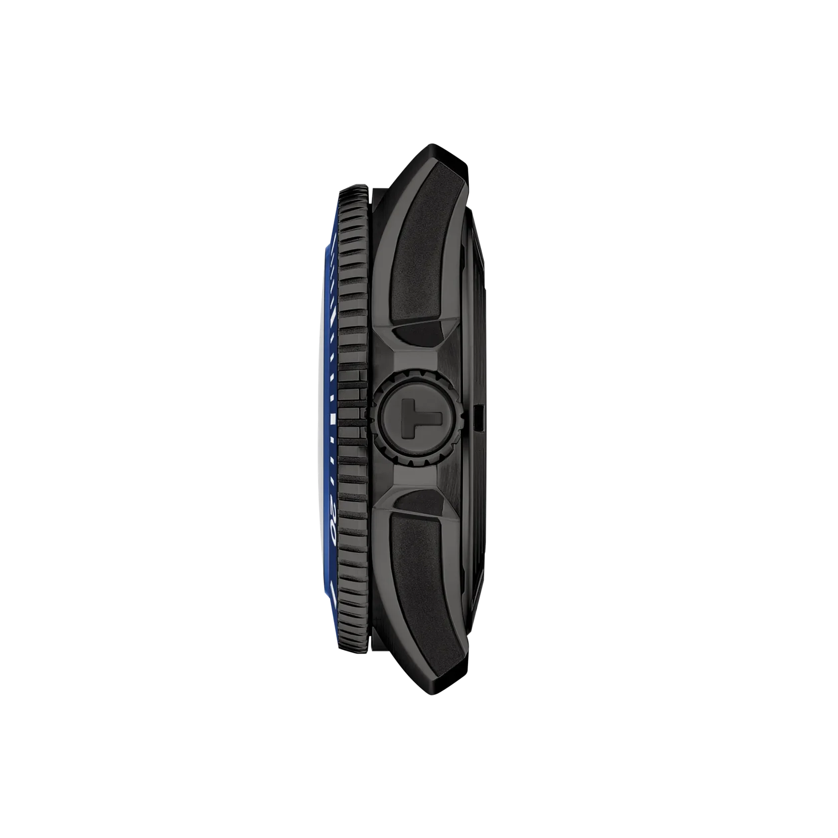 Tissot Seastar 2000 Powermatic 80 Automatic Blue Dial Rubber Strap Men's Watch - T120.907.37.041.00