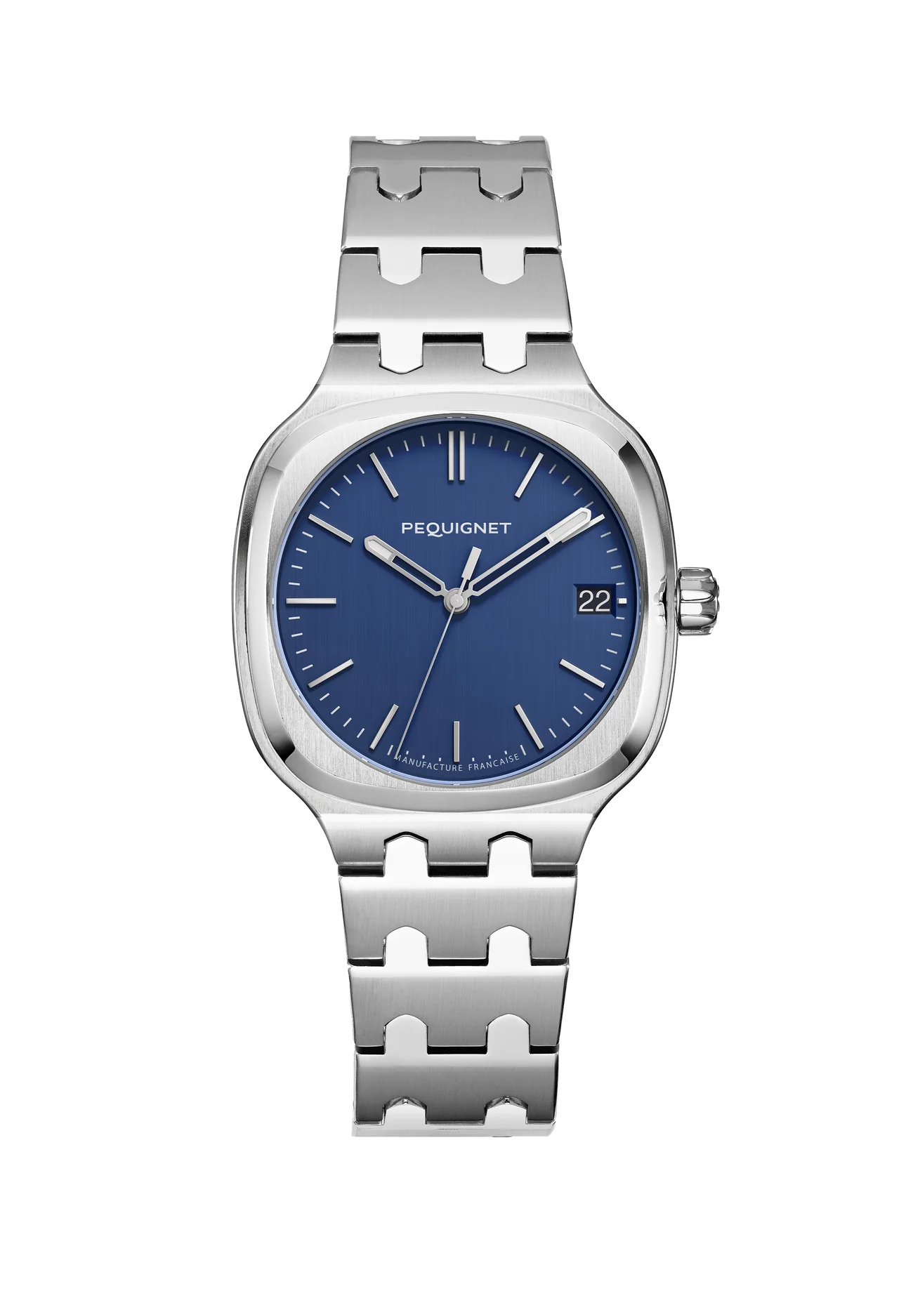 Pequignet Concorde Navy Blue Dial Stainless Steel Case & Bracelet 36 mm Automatic Watch - 9046473