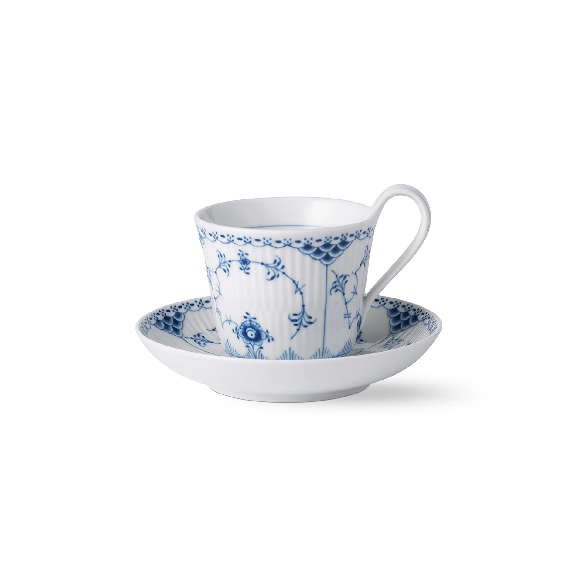 HIGH HANDLED CUP AND SAUCER 8.5oz 24cl