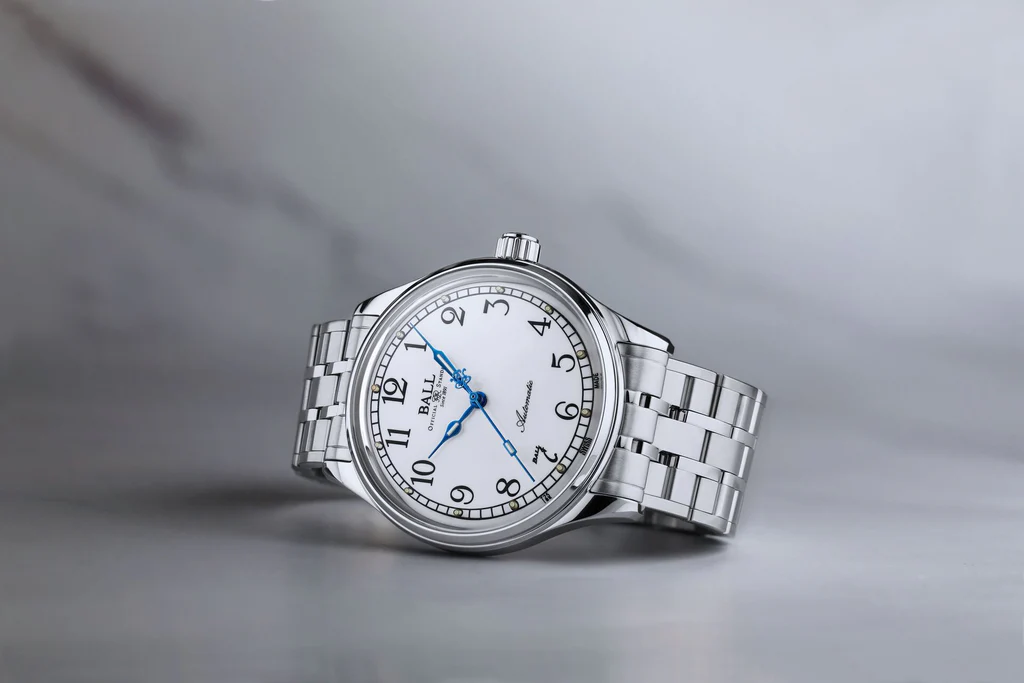 Ball Trainmaster Standard Time Automatic White Dial Men’s Watch - NM3888D-S9J-WH