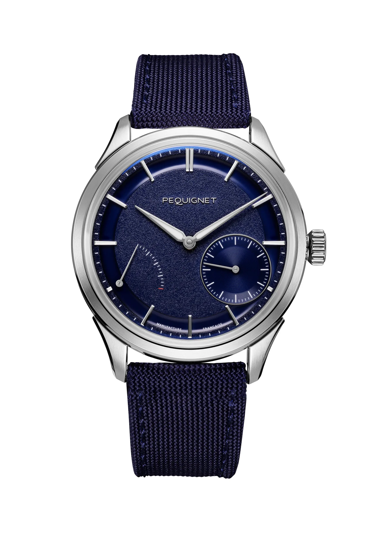 Pequignet Royale Paris Blue Dial Stainless Steel Case Blue Cordura Strap 39.5 mm Automatic Watch - 9100173
