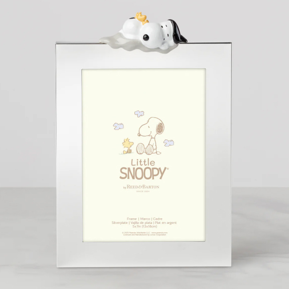 LITTLE SNOOPY SILVERPLATE 5X7 FRAME