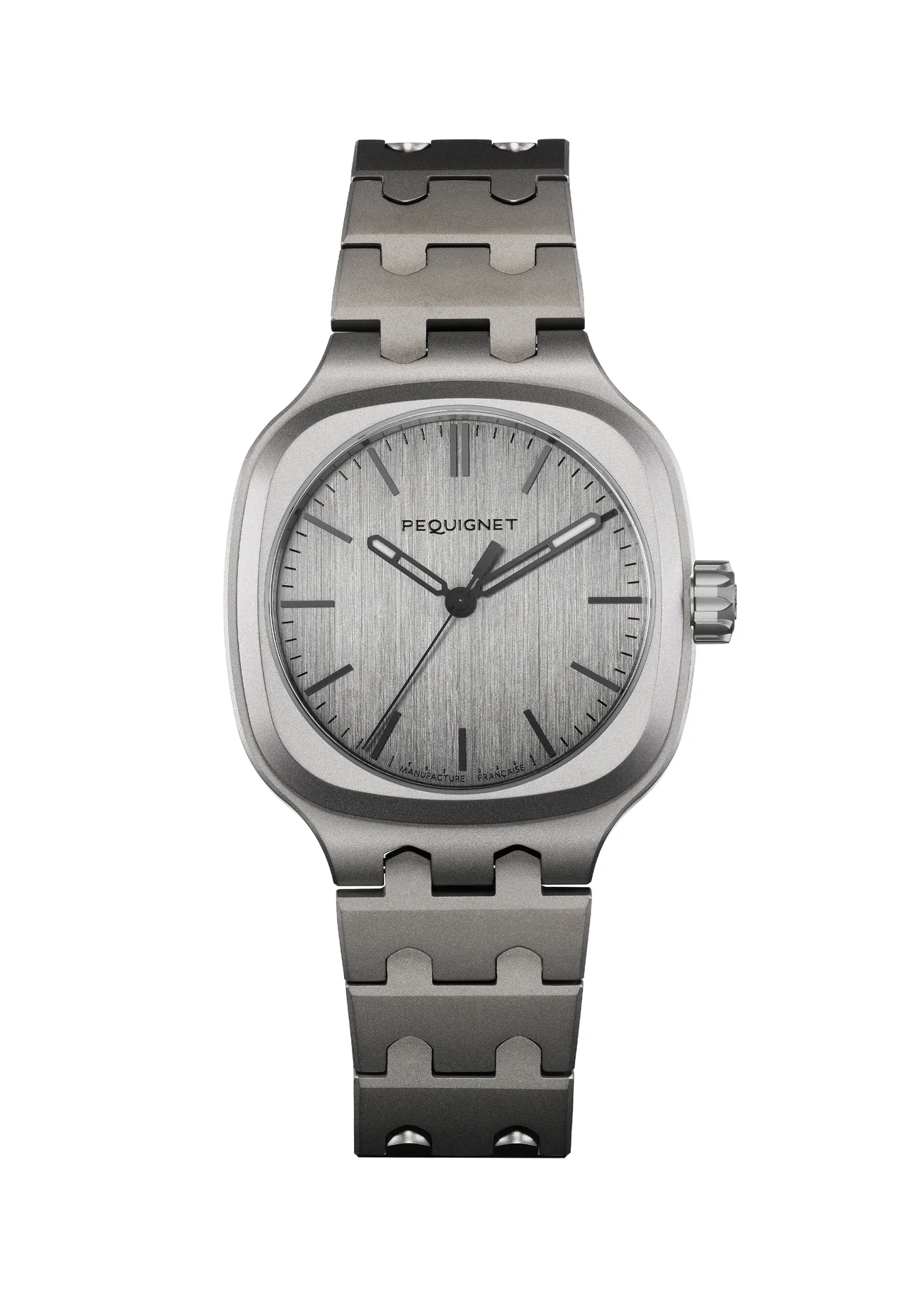 Pequignet Concorde Titanium Grey Dial Titanium Case & Bracelet 36 mm Automatic Watch - 9045336