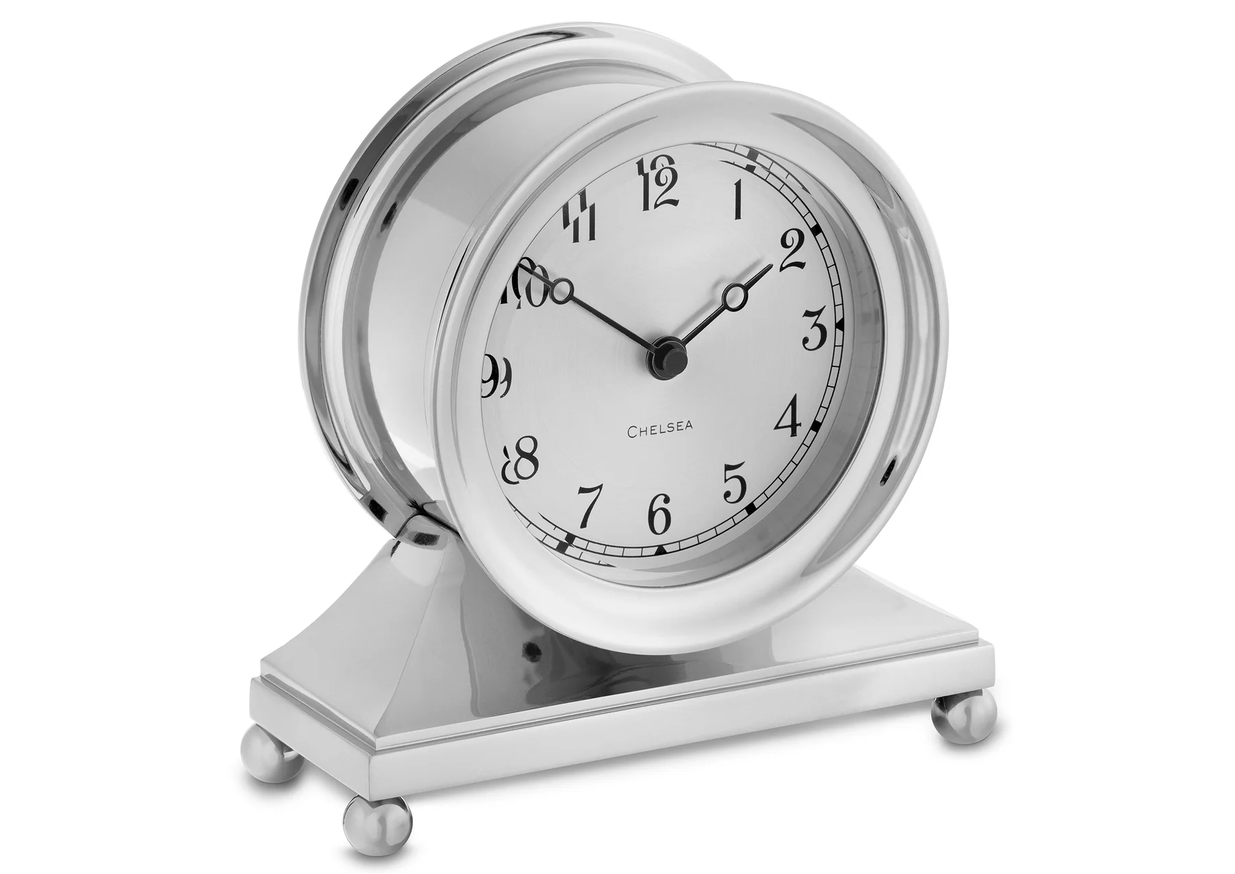 CHELSEA NICKEL PLATED CONSTITUTION CLOCK