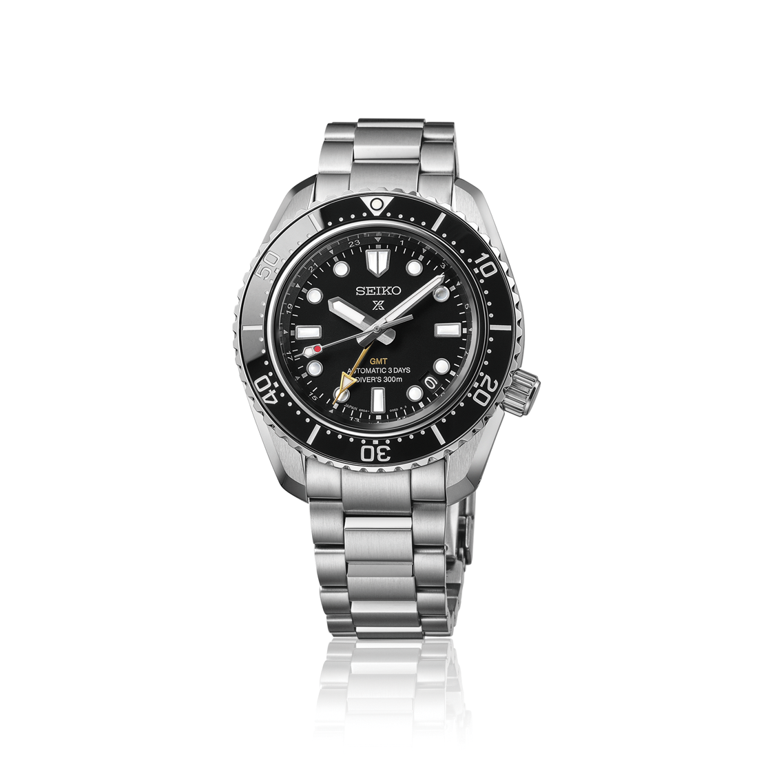 SEIKO LUXE PROSPEX 1968 HERITAGE DIVER'S GMT BLACK AUTOMATIC MEN'S WATCH - HBC002