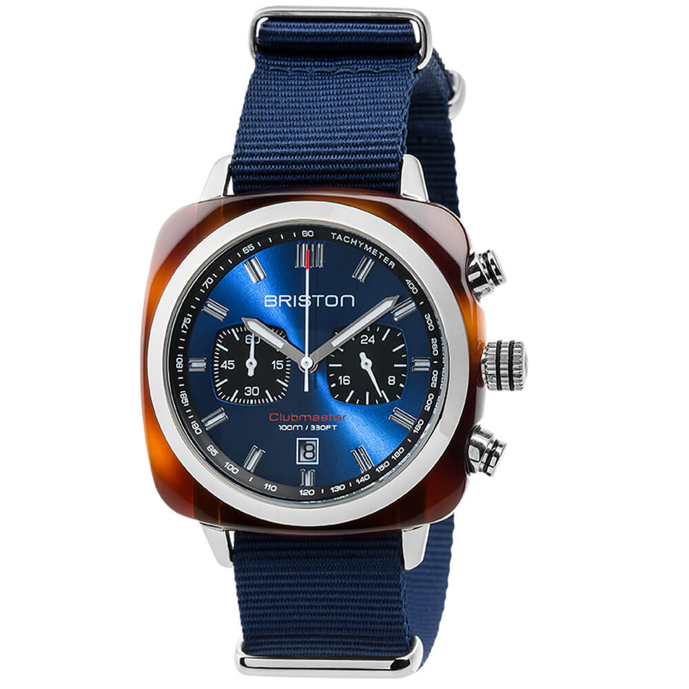 Briston Clubmaster Sport Chronograph Navy Blue Watch - 17142.SA.TS.9.NNB
