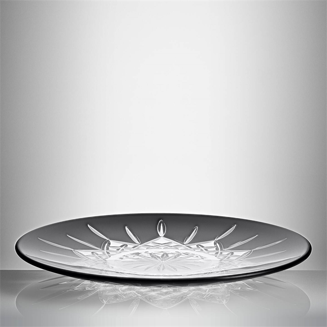 LISMORE BLACK DECORATIVE PLATE 12" 30cm
