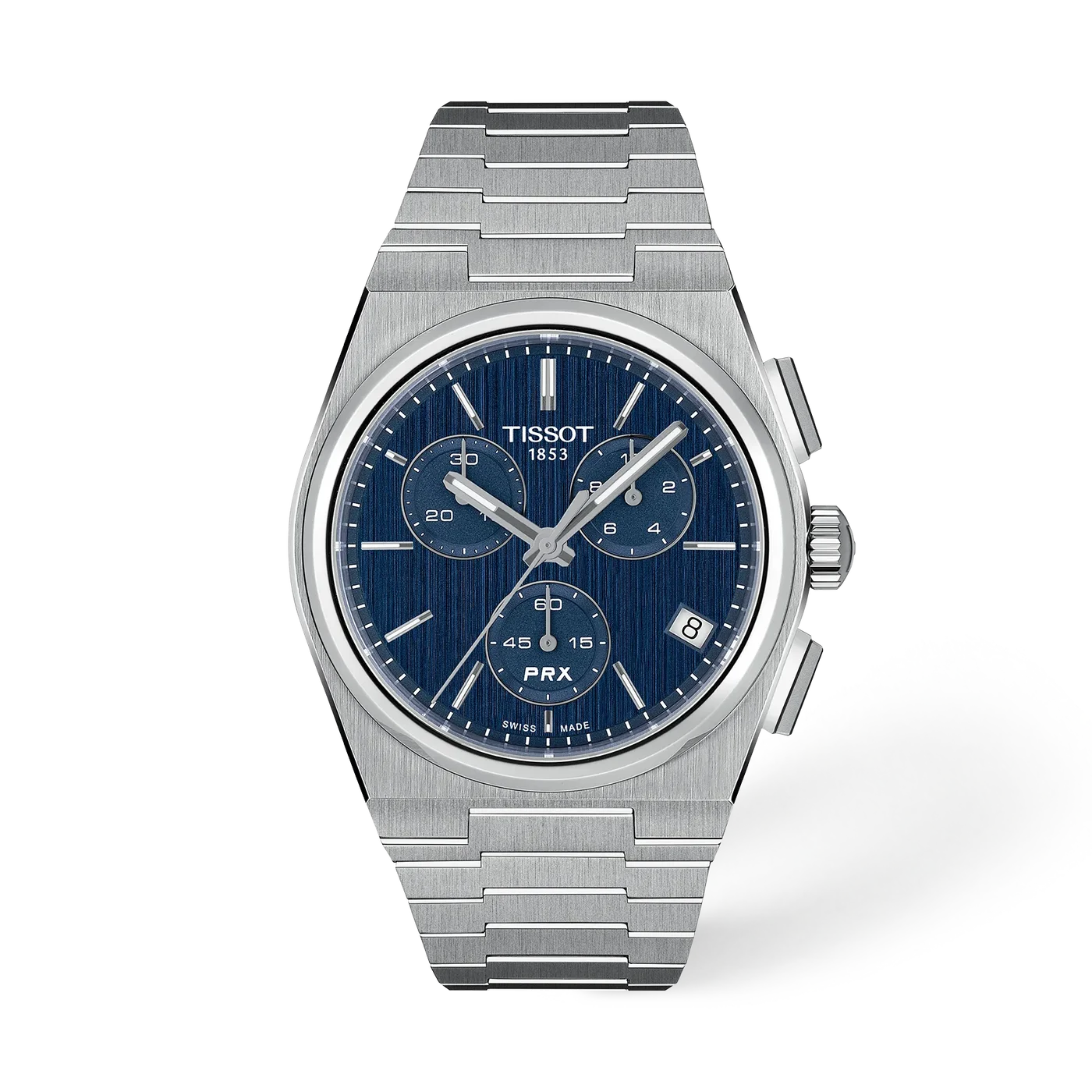 Tissot PRX Chronograph Blue Dial Stainless Steel Case & Bracelet 41 mm Quartz Watch - T137.417.11.041.00