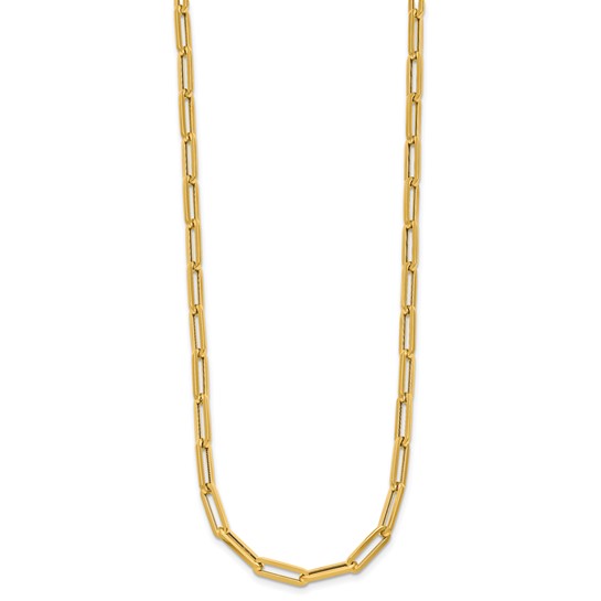14KY GOLD PAPERCLIP NECKLACE 20"