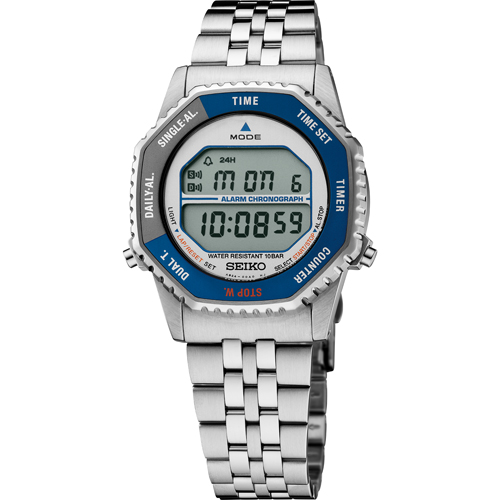 SEIKO ESSENTIALS SS DIGITAL WHITE DIAL BRACELET WATCH