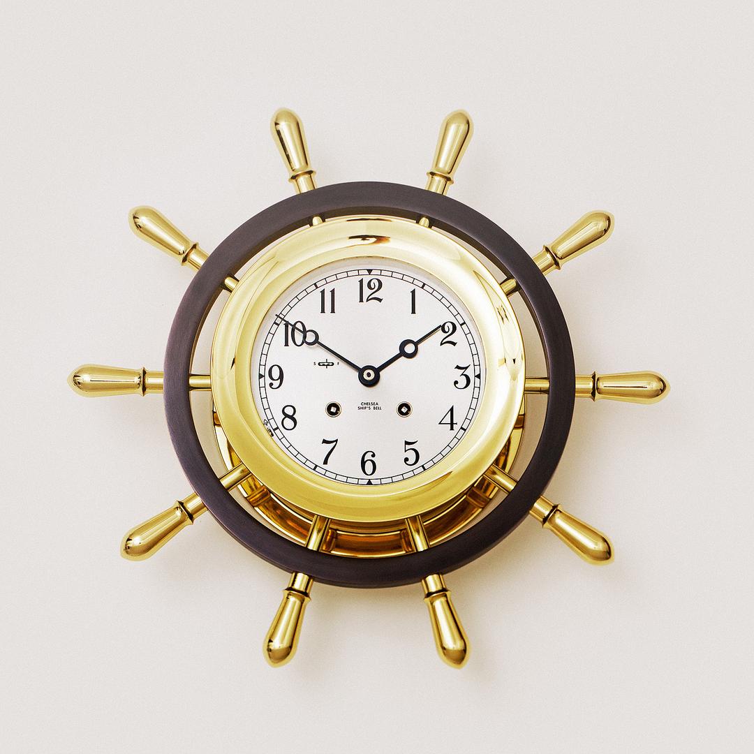 CHELSEA SHIPS BELL 6" DIAL PILOT CLOCK
