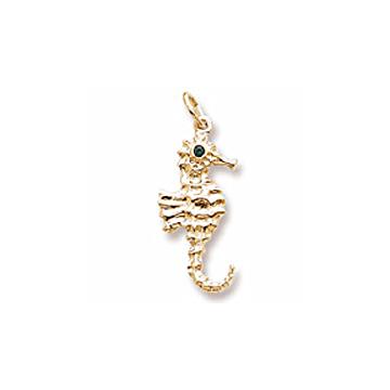 14KYG SEA HORSE CHARM