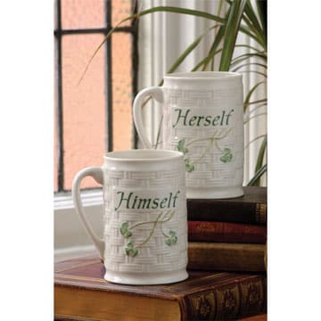 MUG SET, HIMSELF & HERSELF  12oz 