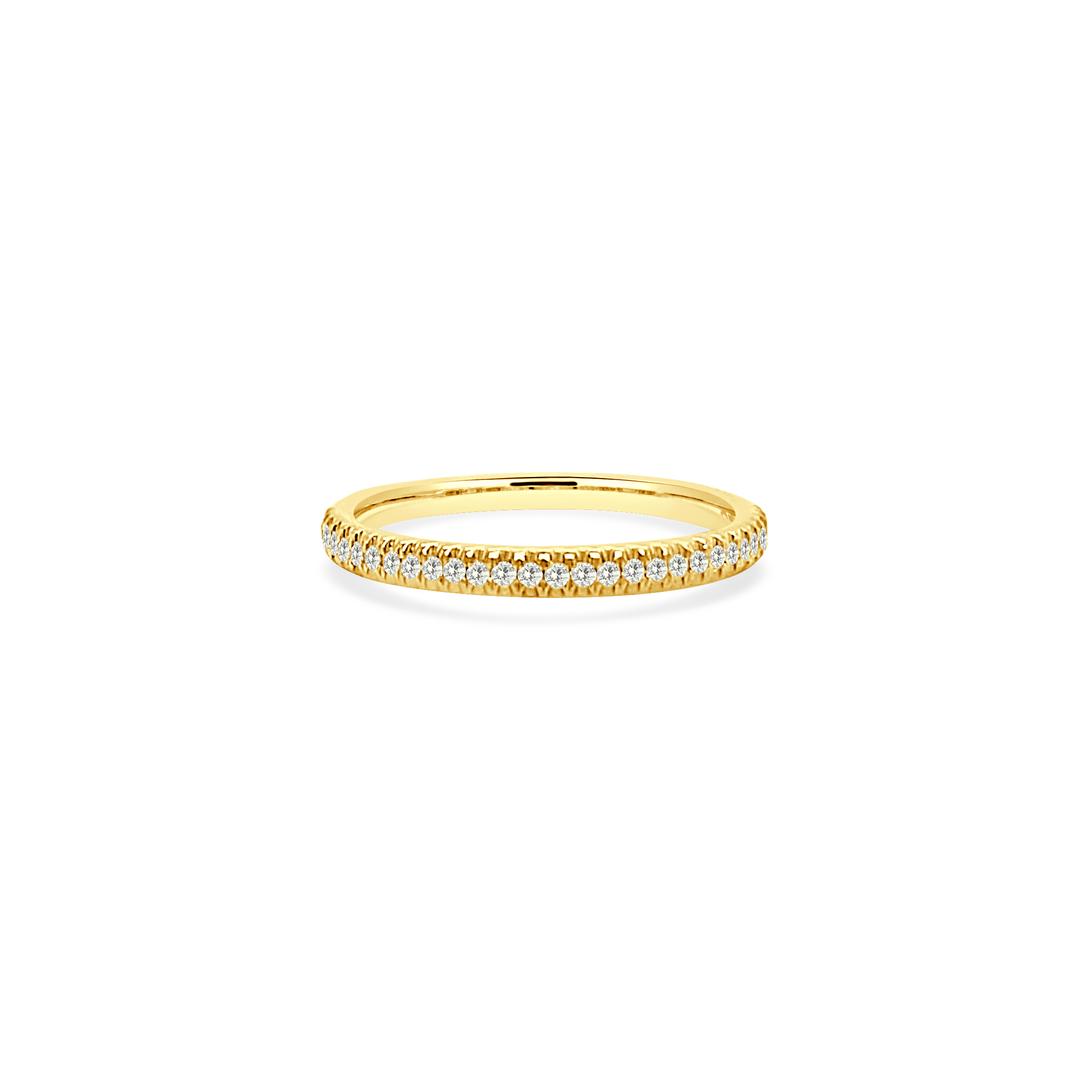 14KY GOLD DIAMOND WEDDING BAND 29D=.16CT