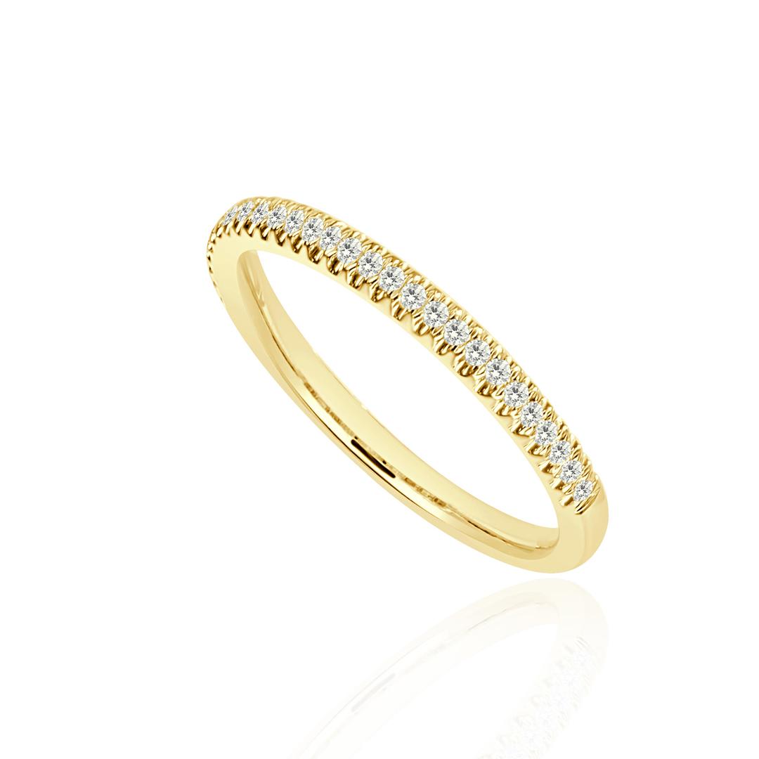 14KY GOLD DIAMOND WEDDING BAND 29D=.16CT