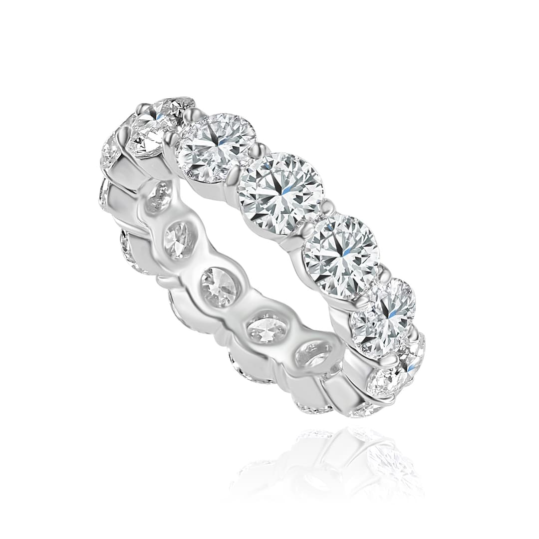 PLATINUM 13 HALF CARAT DIAMOND ETERNITY BAND 6.68CT