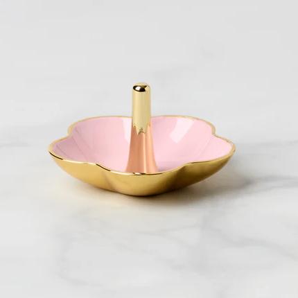 METAL RING DISH, PINK