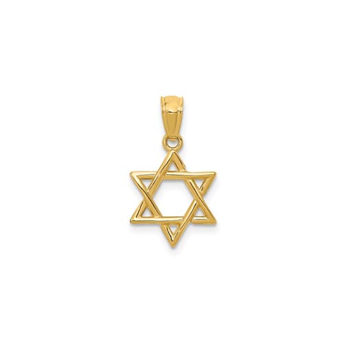 14KY GOLD STAR OF DAVID