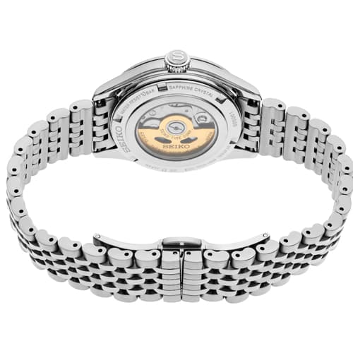 SEIKO PRESAGE LUXE CLASSIC MID SIZE SS AUTO LT BLUE DIAL BRACELET WATCH
