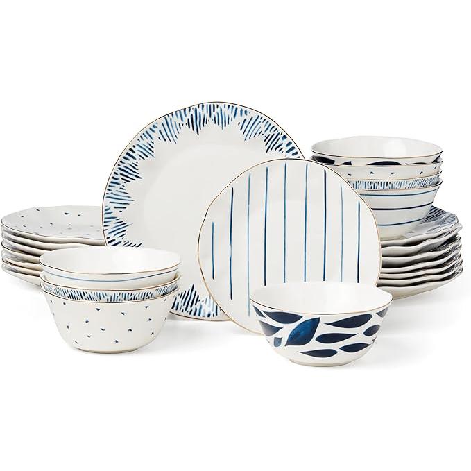 24PC DINNERWARE SET (8ea DINNER,DESSERT,BOWL)