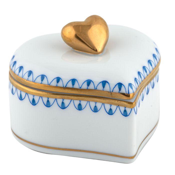 BLUE DOUBLE HEART BOX 2.25"W