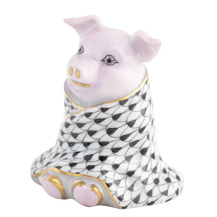 BLACK PIG IN A BLANKET