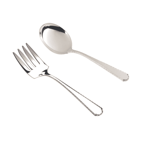 BABY FORK & SPOON SET, sterling - VIRGINIA
