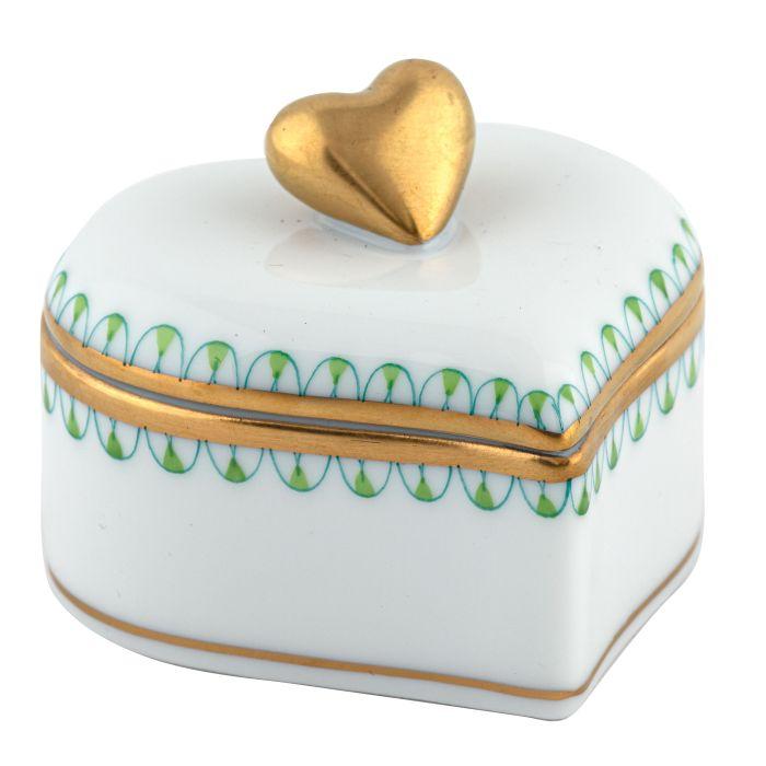 KEY LIME DOUBLE HEART BOX 2.25"W