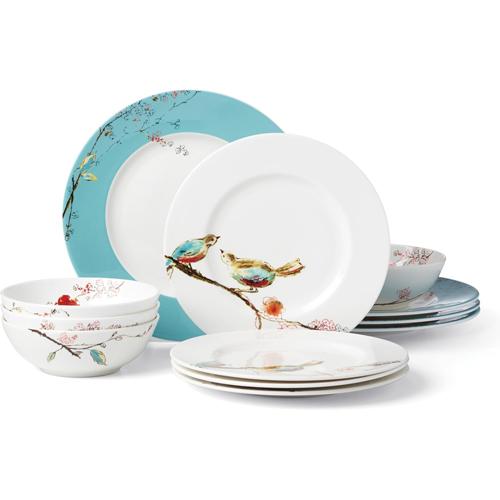 12PC DINNERWARE SET (4ea DINNER,SALAD,BOWL)