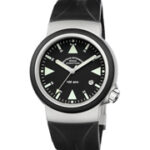 Muhle Sar Resue Timer 42mm Ss Blk Dial Rbr Strp